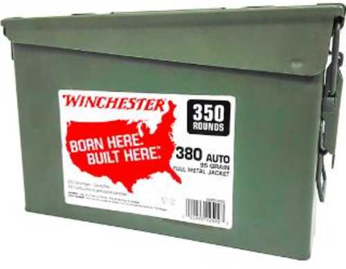 380 ACP 350 Rounds Ammunition Winchester 95 Grain Full Metal Jacket